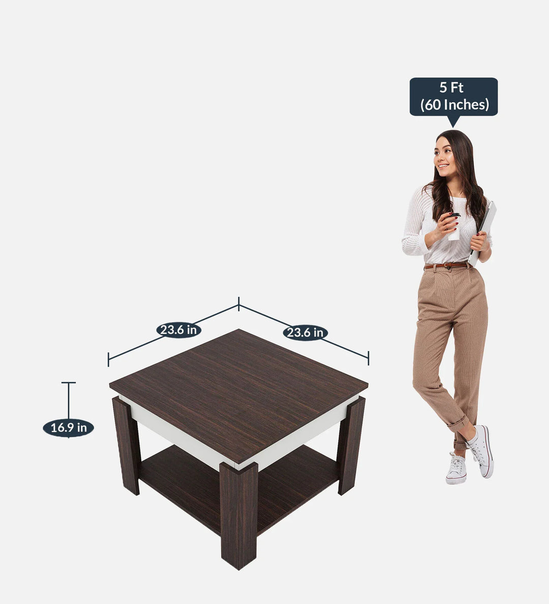 Omkarwood "Modena" Premium Engineered Wood Coffee Table