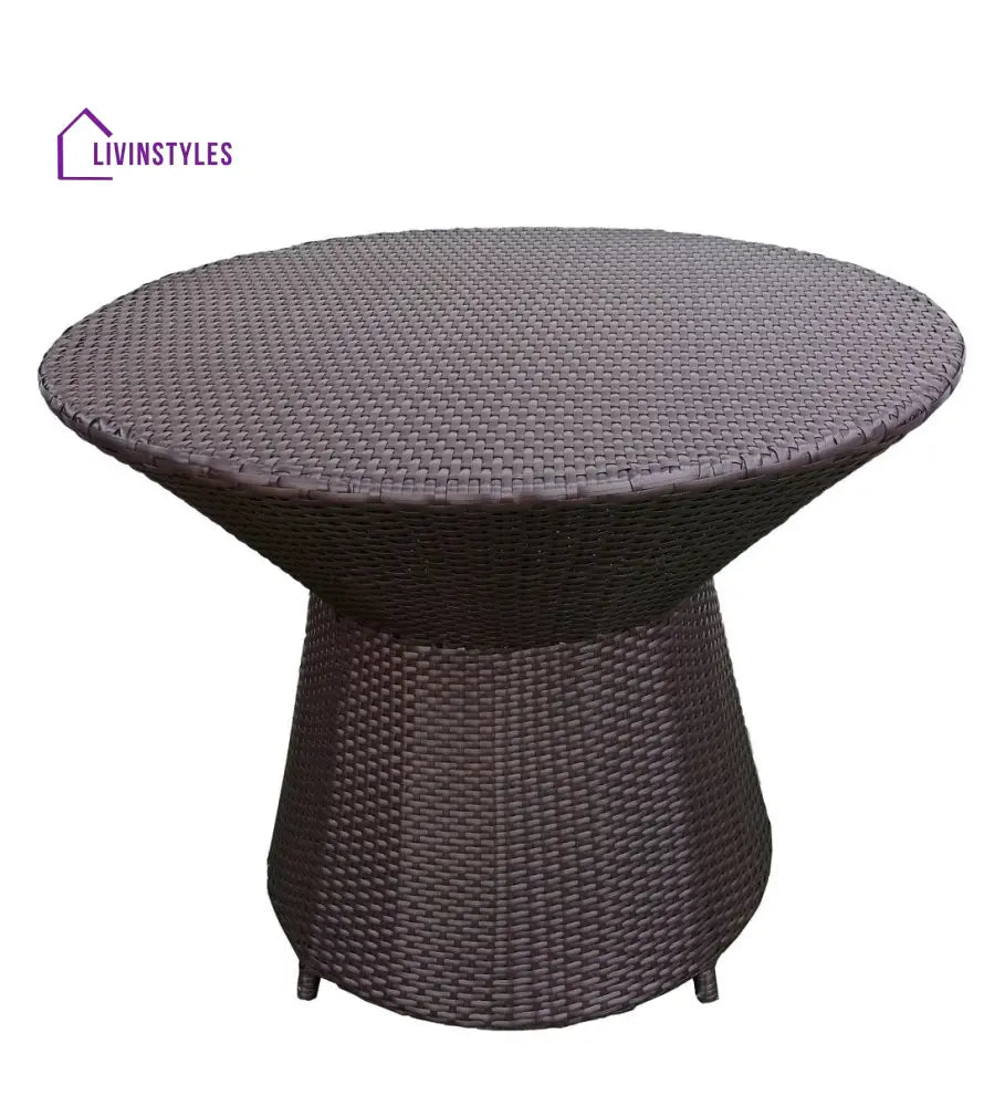 Alex Outdoor Patio Seating Set 4 Chairs and 1 Table Set (Brown) - Coffee Table Sets