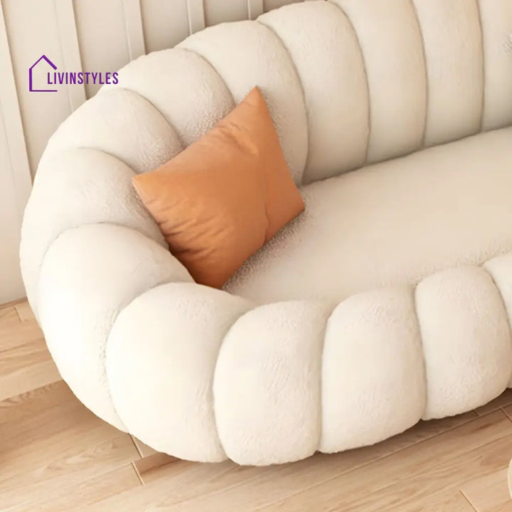 Alexei Boucle Fabric Designer 3 Seater Sofa for Living Room