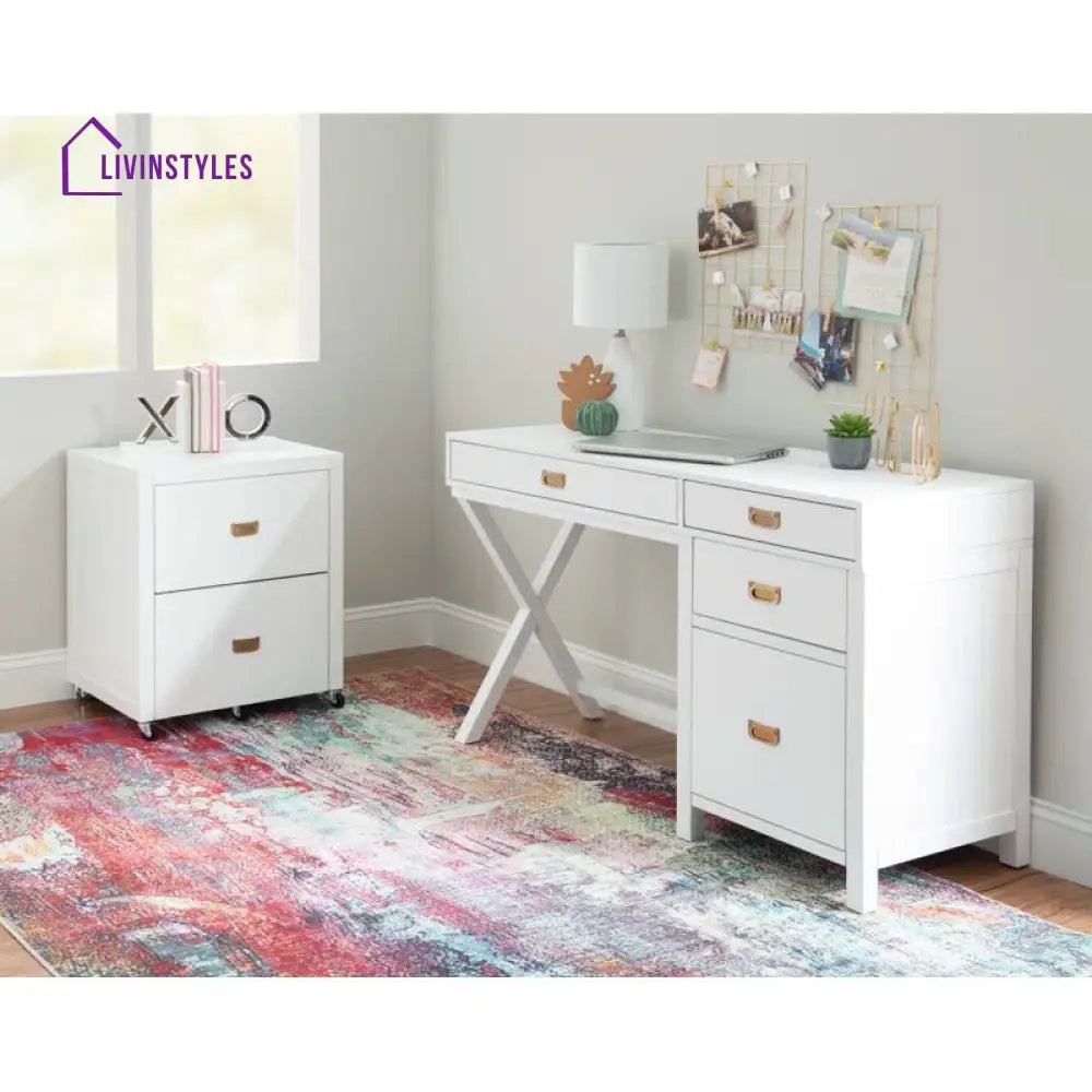 Alexei Solid Mango Wood Study Table for Students