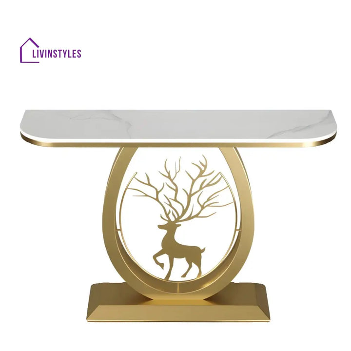 Alexei Stainless Steel Console Table for Living Room