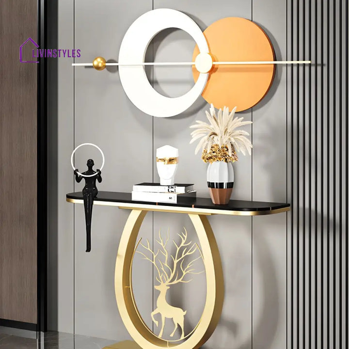 Alexei Stainless Steel Console Table for Living Room