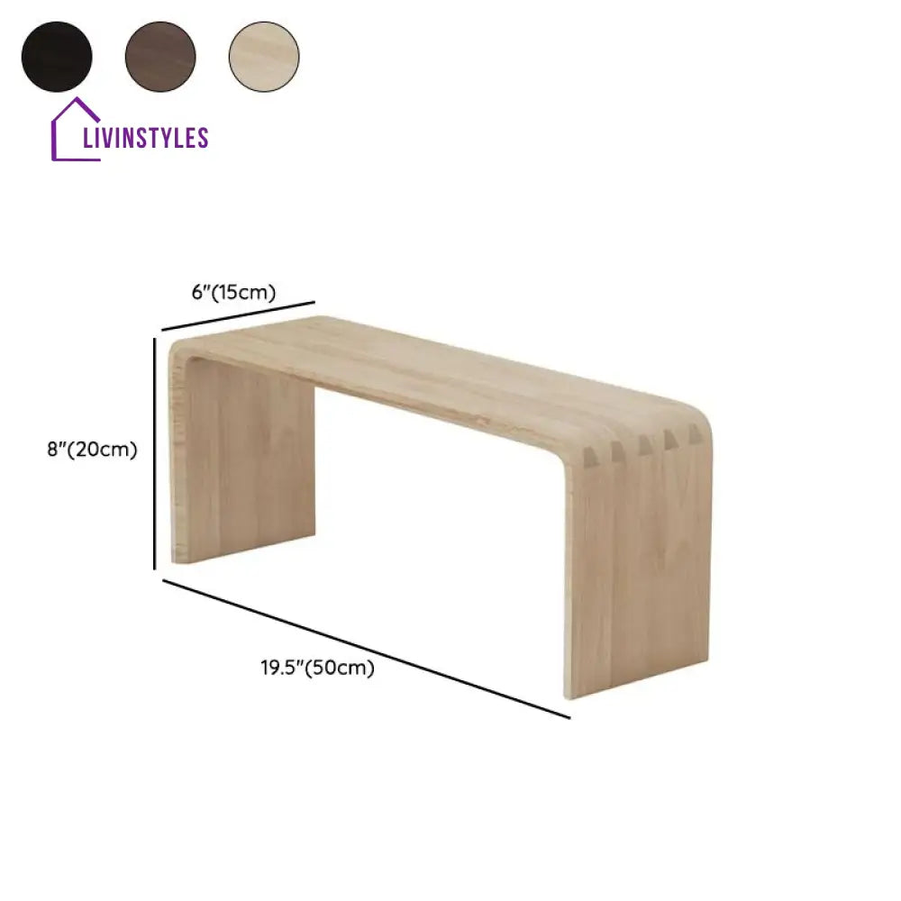 Alexey Wooden Storage Shelves for Living Room - Set of 3