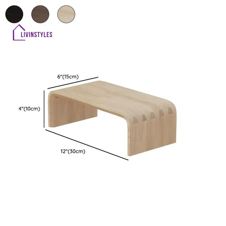 Alexey Wooden Storage Shelves for Living Room - Set of 3
