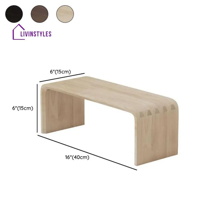 Alexey Wooden Storage Shelves for Living Room - Set of 3