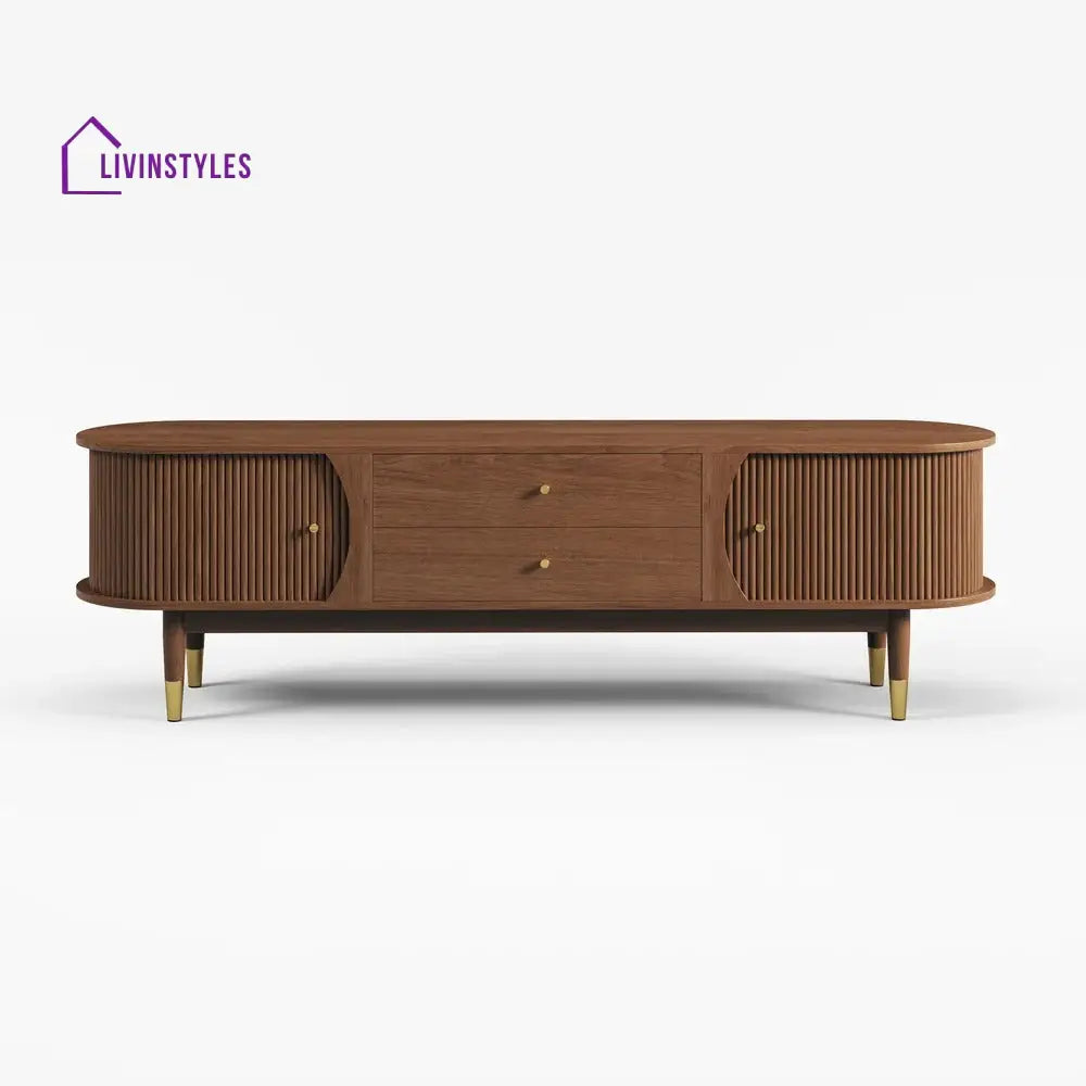 Alexis Solid Sheesham Wood Tv Unit | Console for Living Room