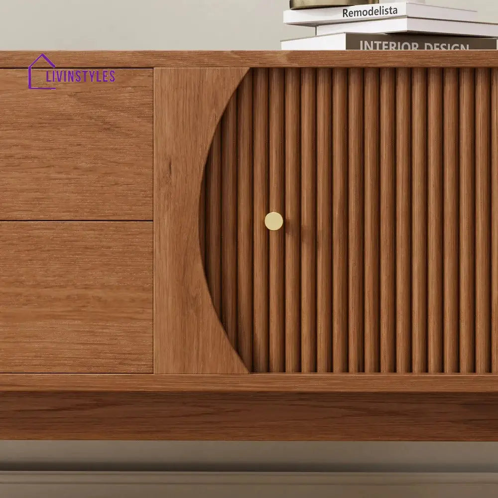 Alexis Solid Sheesham Wood Tv Unit | Console for Living Room
