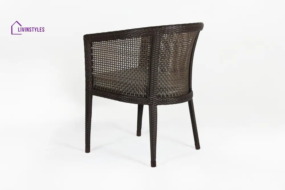 Alhad Outdoor Patio Seating Set 2 Chairs and 1 Table Set (Brown) - Coffee Table Sets