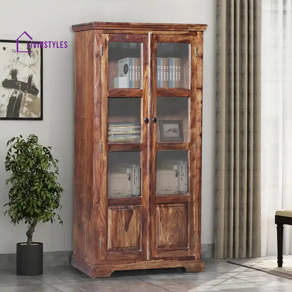 Alicia Solid Wood Bookshelf Natural Study Table