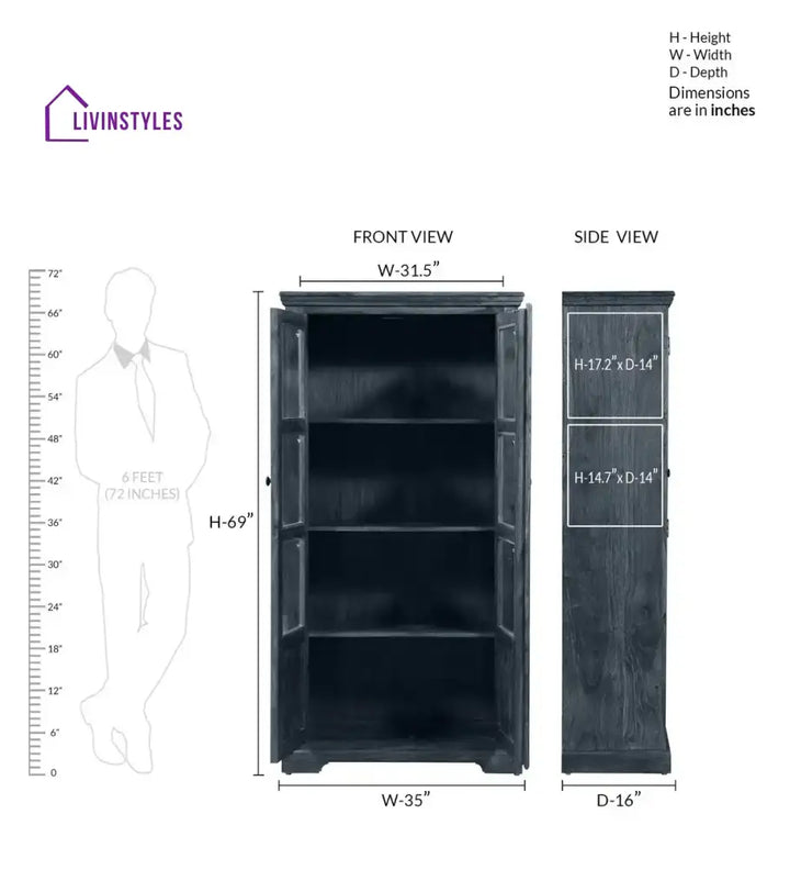 Alicia Solid Wood Bookshelf Study Table
