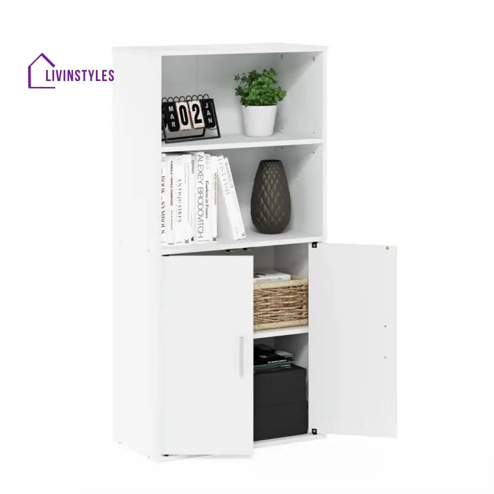 Alina Engineered Wood Bookshelves | Bookshelf for Living Room | Bedroom | Drawing Room | Study Room