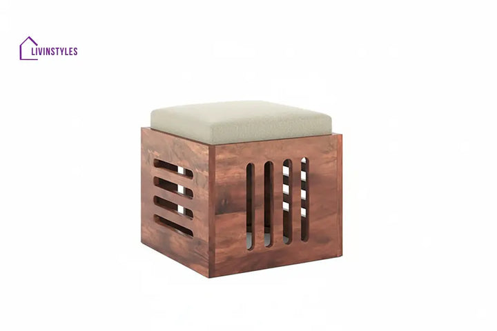 Alina Sheesham Wood Coffee Table with Four stools