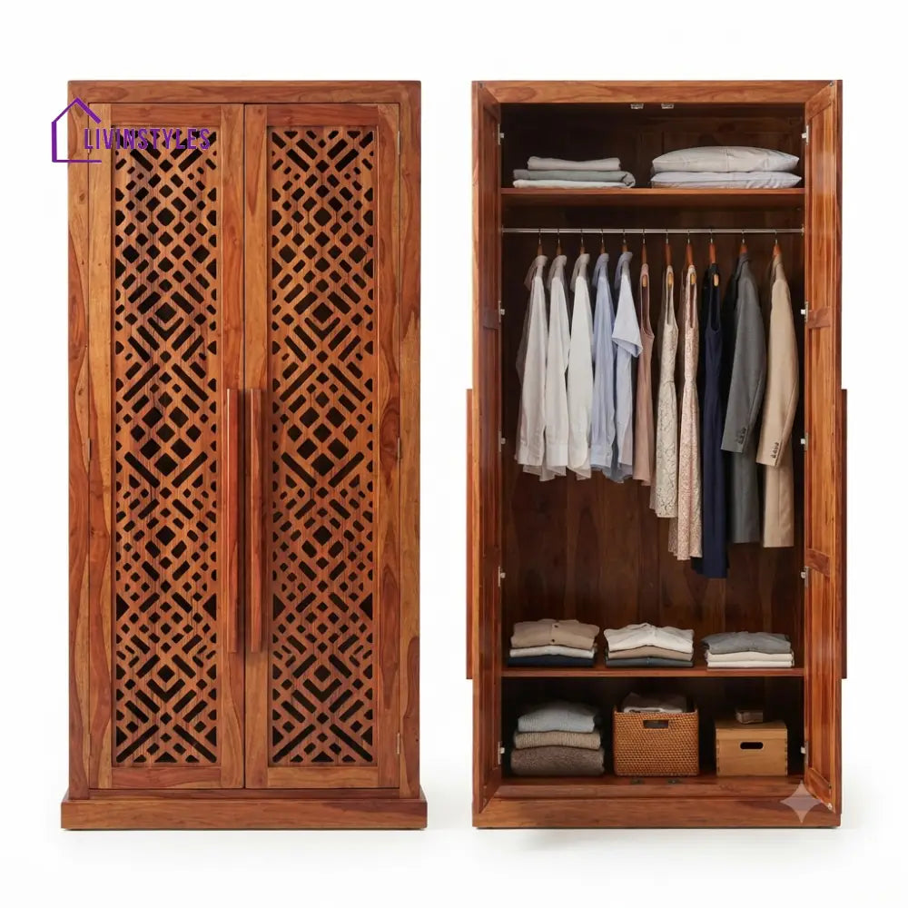 Alina Wooden Wardrobe for Clothes | Cupboard for Clothes