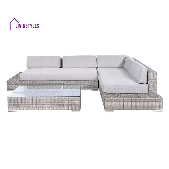 Alison Outdoor Sofa Set 2 Seater Right Sofa 2 Seater Left Sofa and 1 Center Table - Sofa Sets