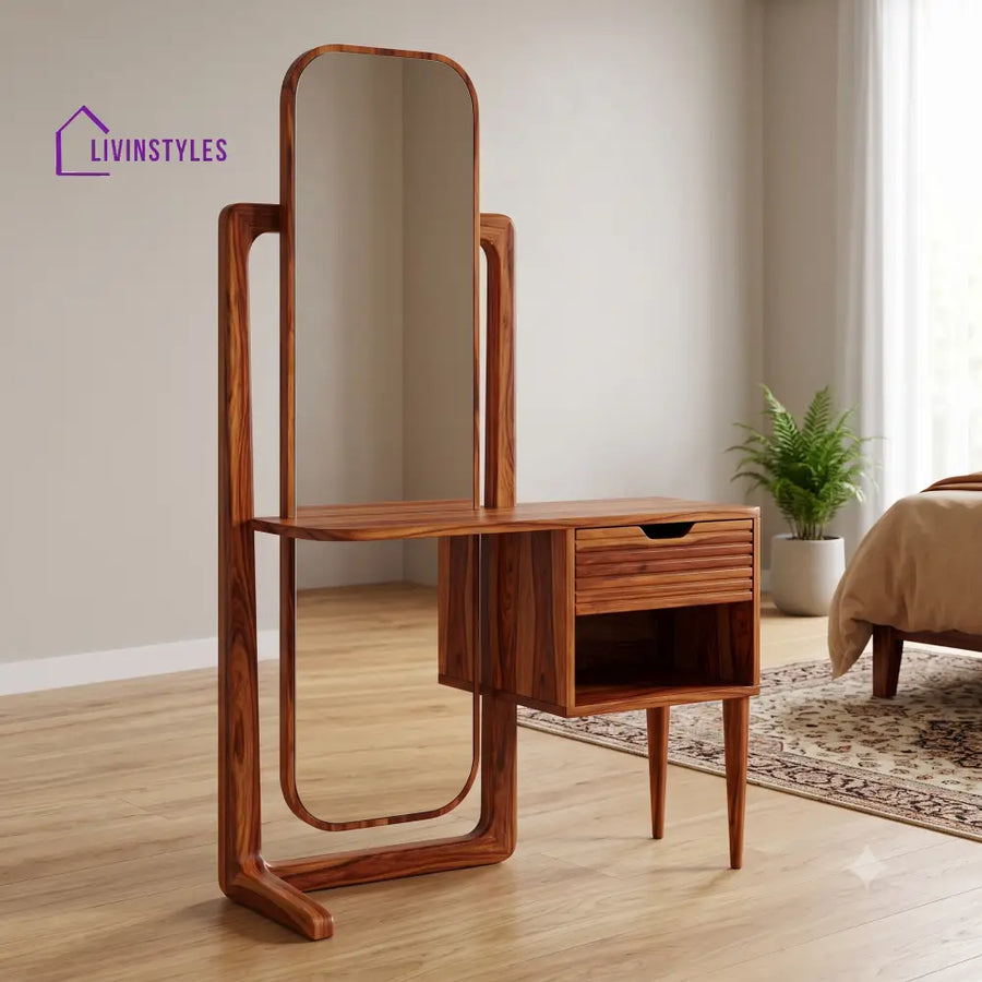 Alix Premium Solid Wood Dressing Table for Bedroom | New Designer Dressing Unit