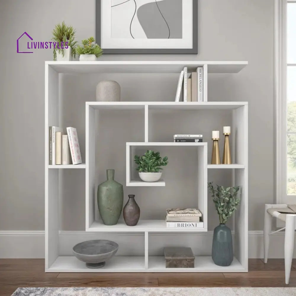 Alla Engineered Wood Bookshelves | Bookshelf for Living Room | Bedroom | Drawing Room | Study Room