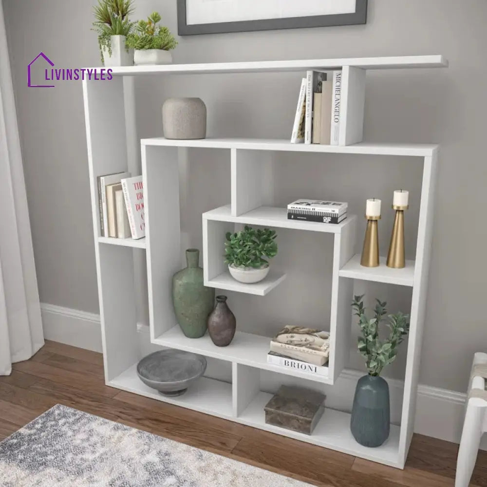 Alla Engineered Wood Bookshelves | Bookshelf for Living Room | Bedroom | Drawing Room | Study Room
