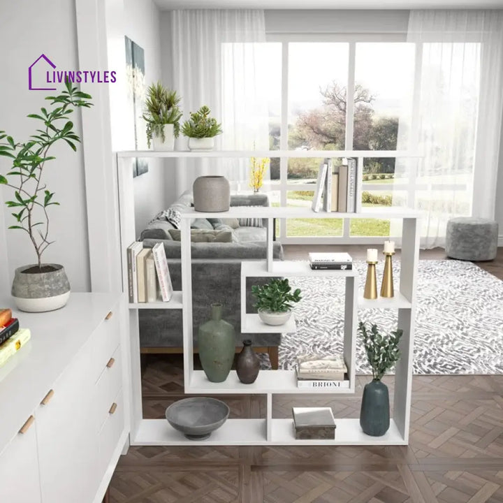 Alla Engineered Wood Bookshelves | Bookshelf for Living Room | Bedroom | Drawing Room | Study Room