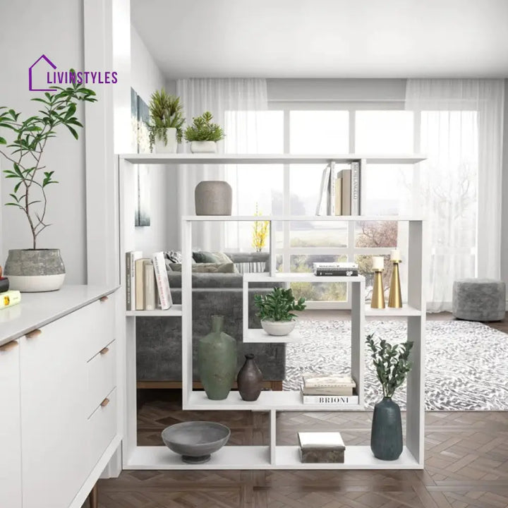 Alla Engineered Wood Bookshelves | Bookshelf for Living Room | Bedroom | Drawing Room | Study Room