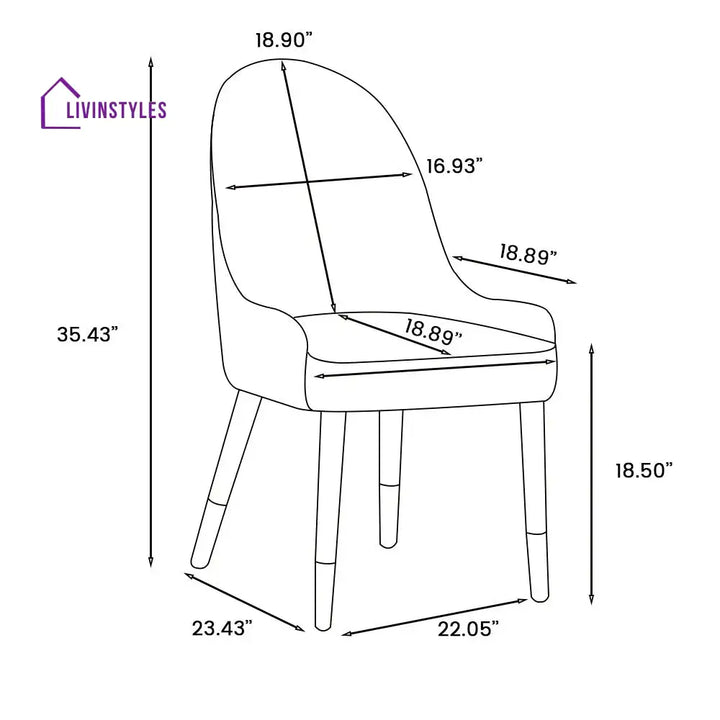 Allison Stainless Steel Dining Table Set with Marble Top | 6 Seater Dining Table Set