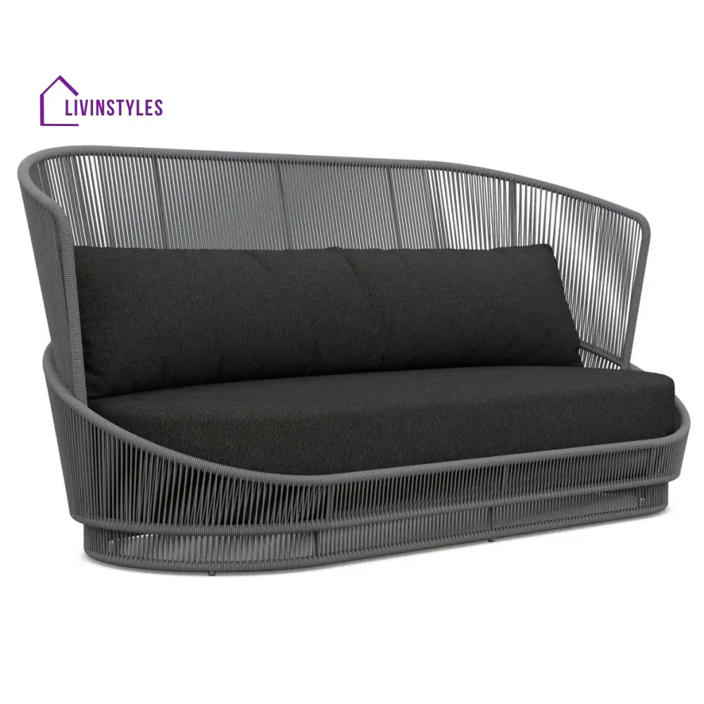 Allure 5 Seater Rope And Metal Outdoor Sofa