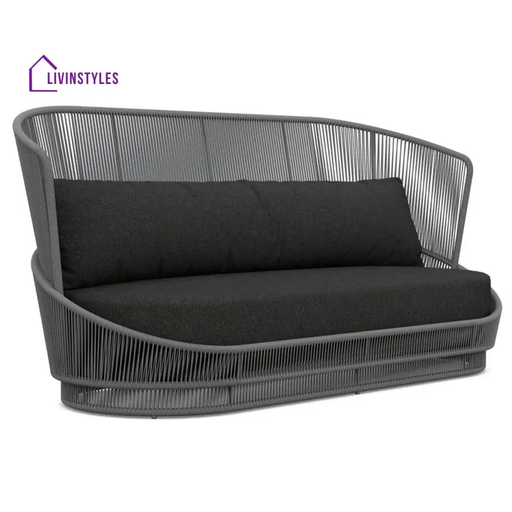 Allure 5 Seater Rope And Metal Outdoor Sofa