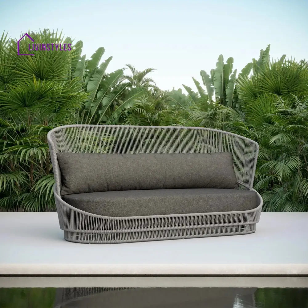 Allure 5 Seater Rope And Metal Outdoor Sofa