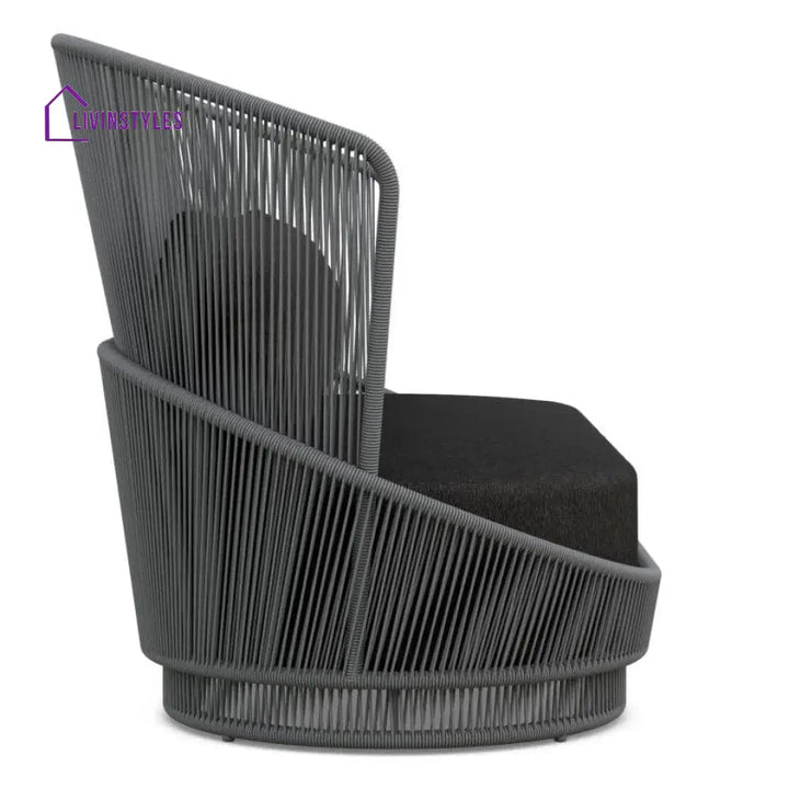 Allure 5 Seater Rope And Metal Outdoor Sofa