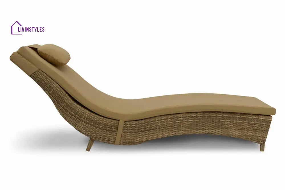 Ally Outdoor Swimming Poolside Lounger (Brown) - Loungers
