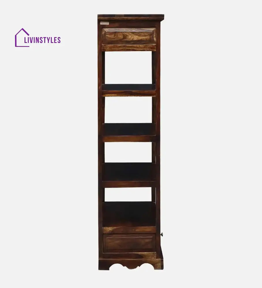 Alma Solid Sheesham Wood Book Shelf Study Table