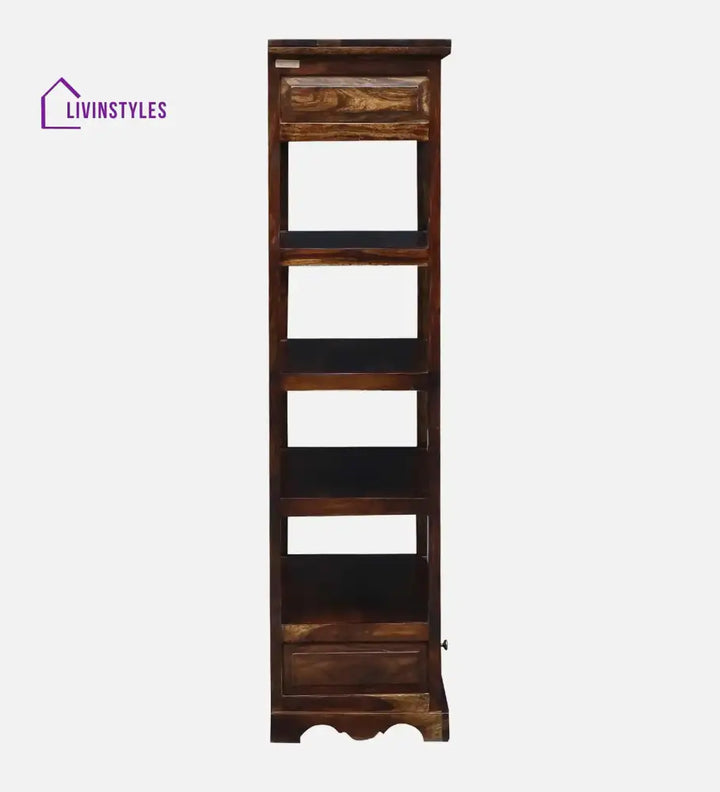 Alma Solid Sheesham Wood Book Shelf Study Table