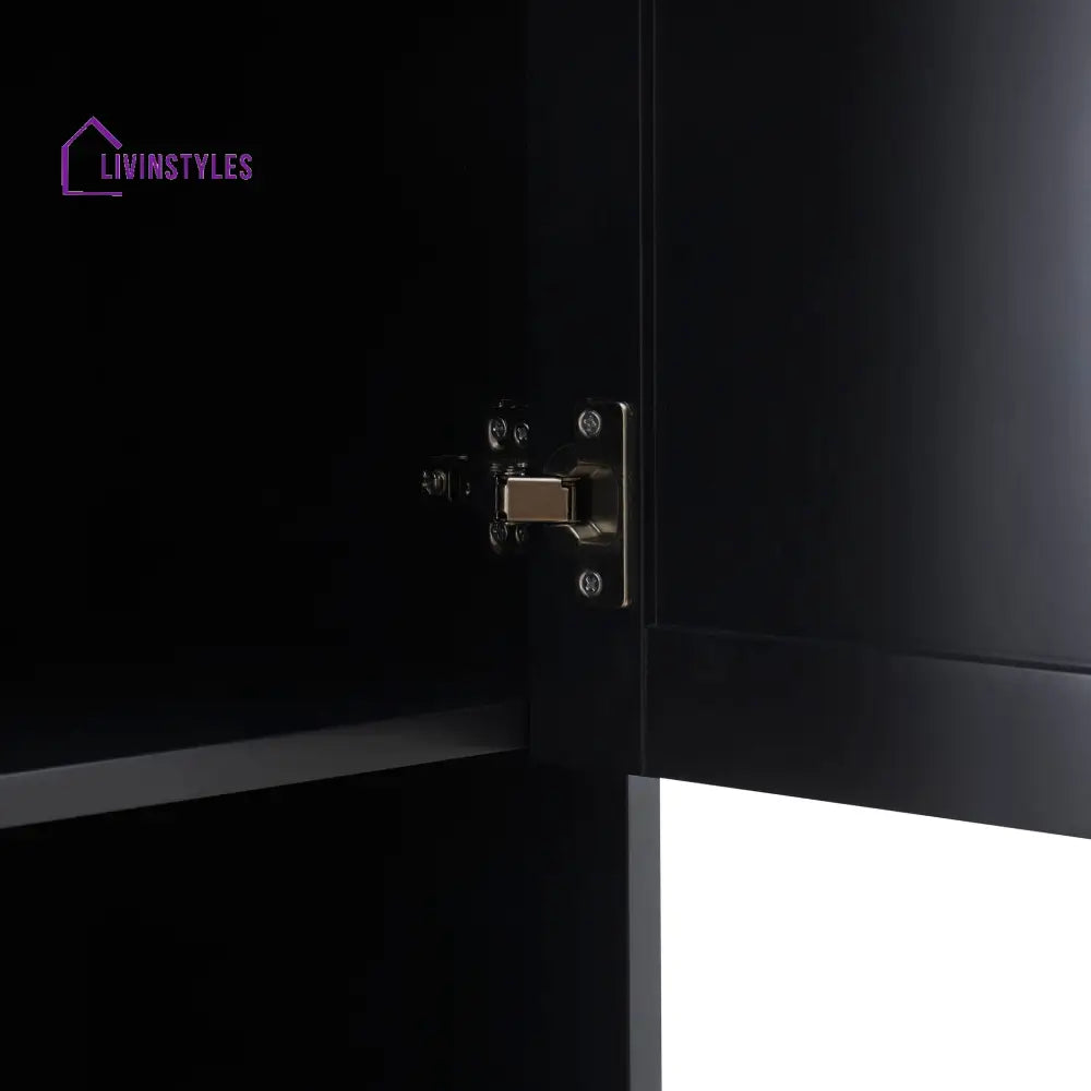 Alonso Tall Storage Unit - Black - Storage Cabinet