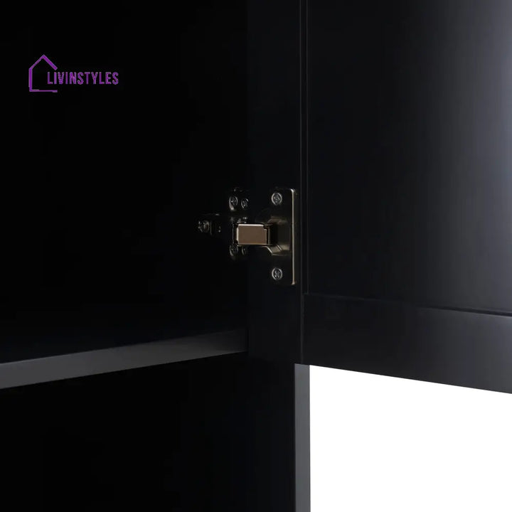 Alonso Tall Storage Unit - Black - Storage Cabinet