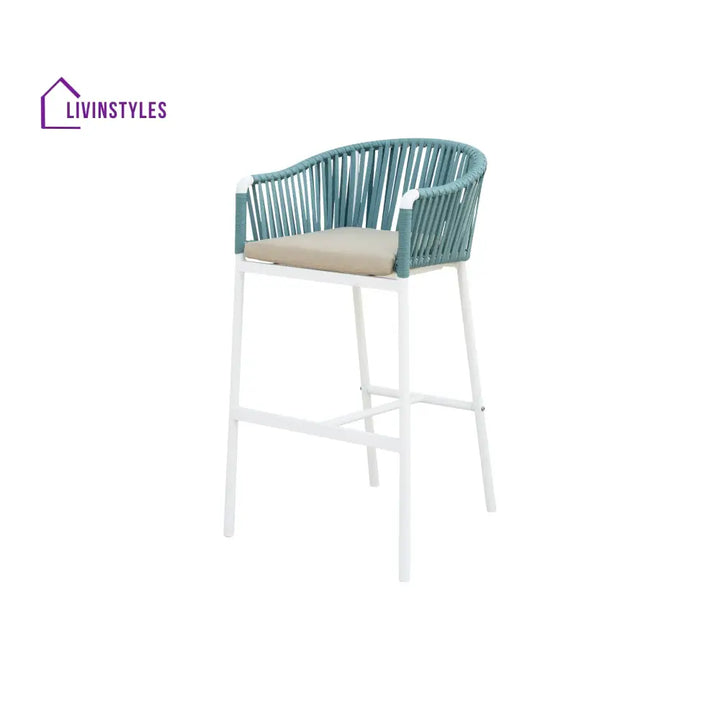 Alp Outdoor Patio Bar Chair 2 Chair For Balcony Braided & Rope - Bar Sets