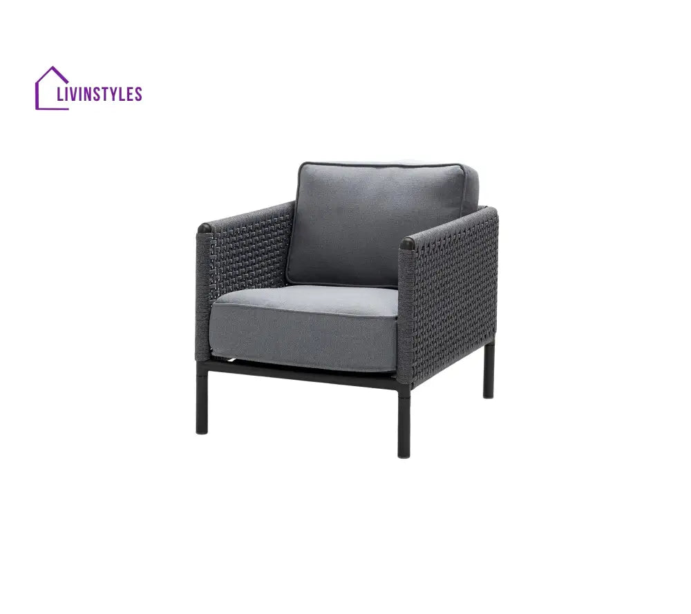 Alp Outdoor Sofa Set 2 Single seater (Grey) Braided & Rope - Sofa Sets