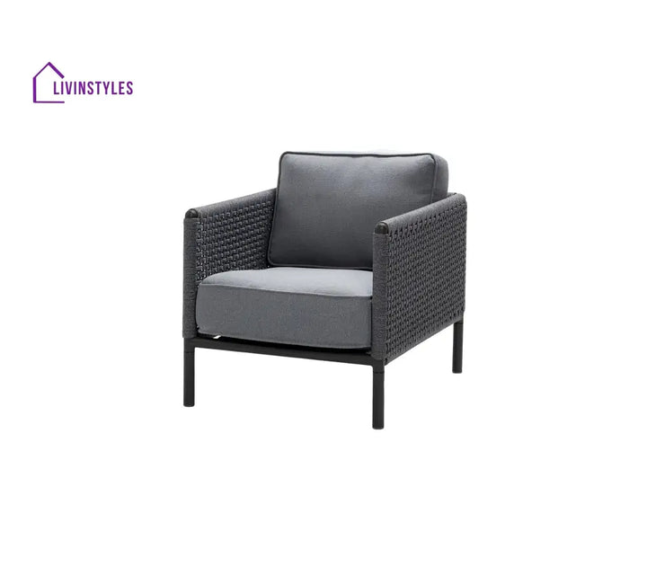 Alp Outdoor Sofa Set 2 Single seater (Grey) Braided & Rope - Sofa Sets