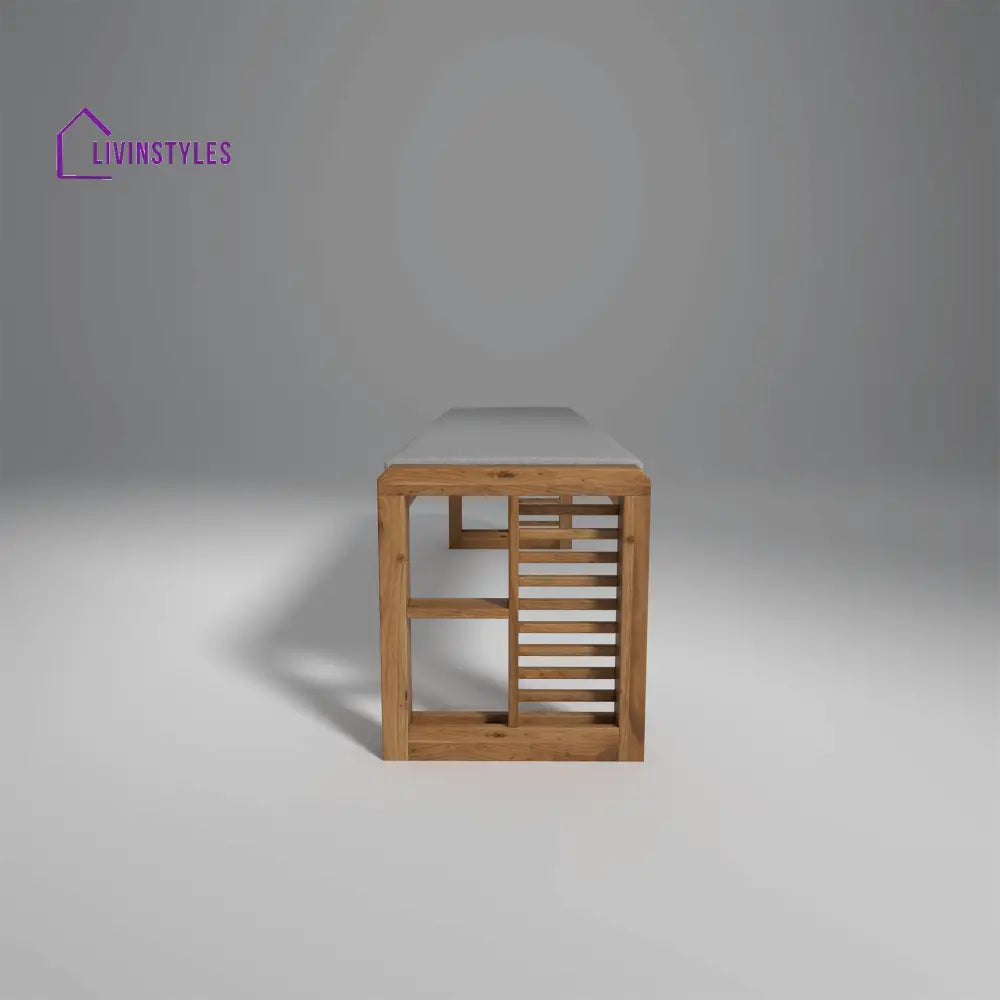 Alyona Acacia Wood Dining Set with Natural Finish table