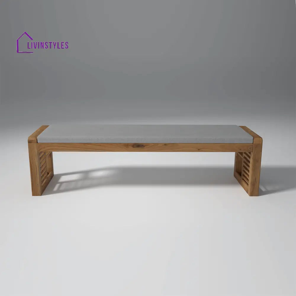 Alyona Acacia Wood Dining Set with Natural Finish table