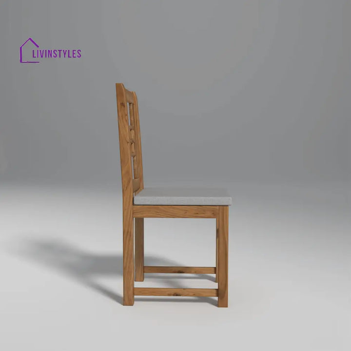 Alyona Acacia Wood Dining Set with Natural Finish table