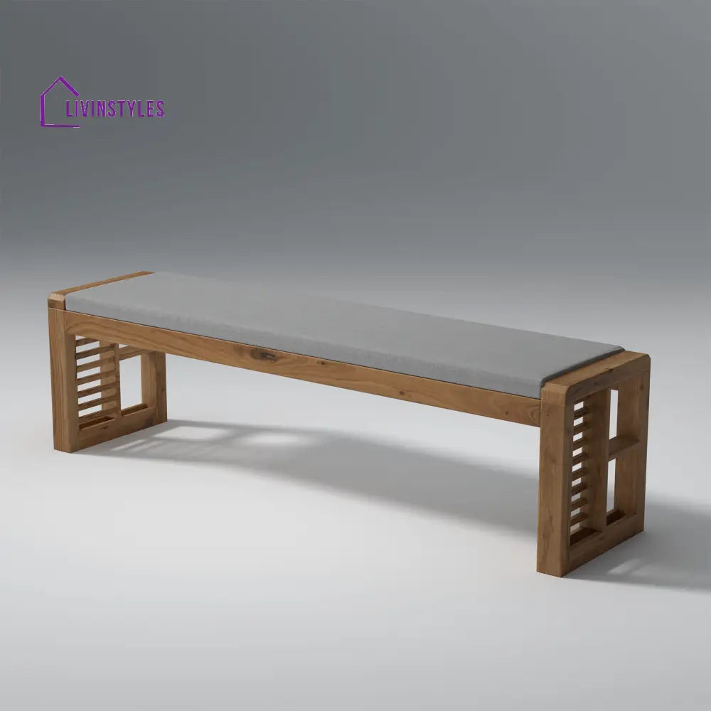 Alyona Acacia Wood Dining Set with Natural Finish table