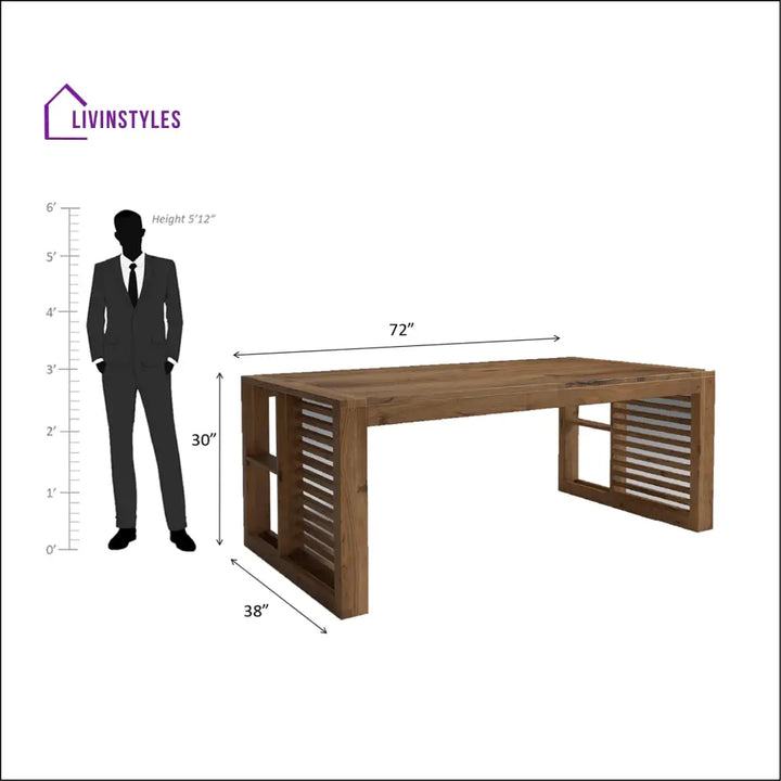 Alyona Acacia Wood Dining Set with Natural Finish table