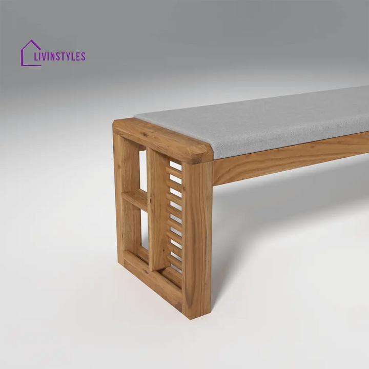 Alyona Acacia Wood Dining Set with Natural Finish table