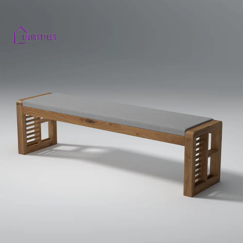 Alyona Acacia Wood Dining Set with Natural Finish table