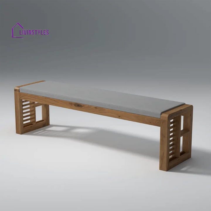 Alyona Acacia Wood Dining Set with Natural Finish table
