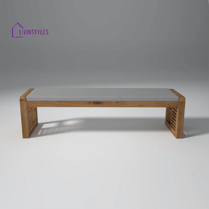 Alyona Acacia Wood Dining Set with Natural Finish table