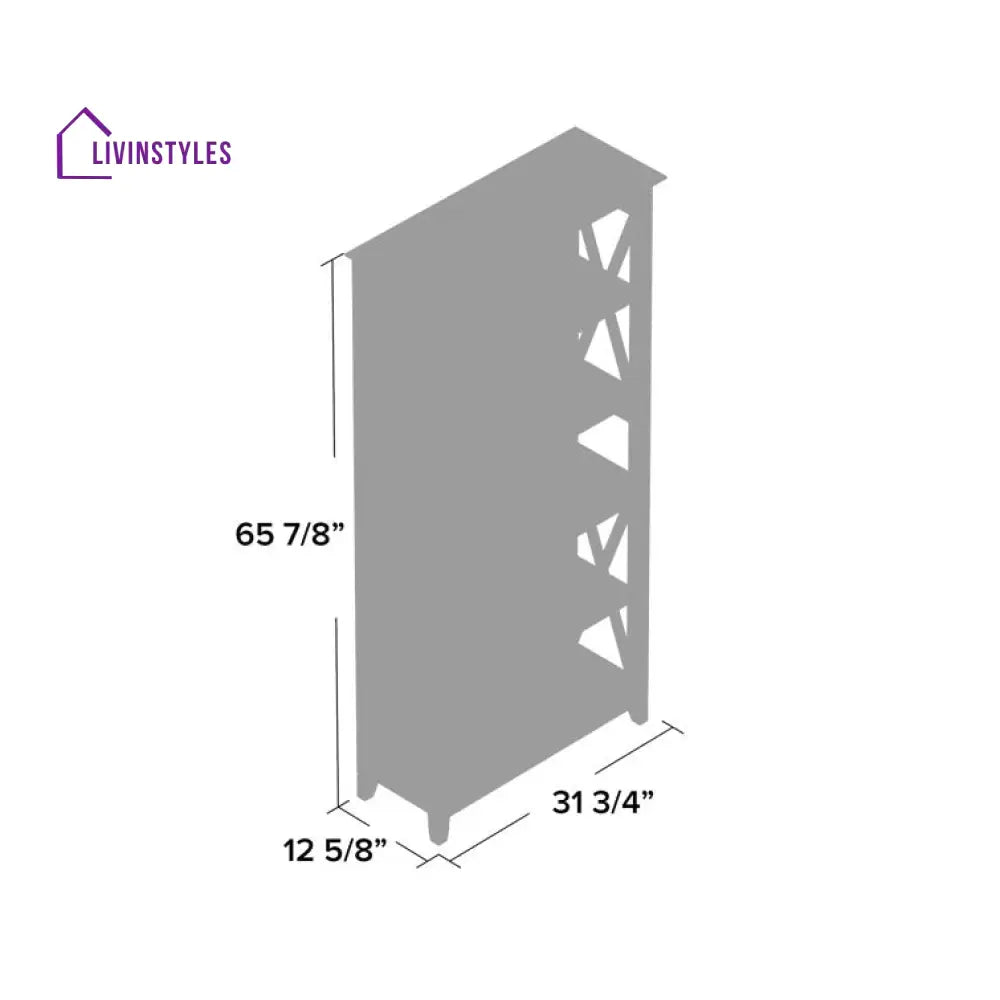 Alyona Mango Wood Bookshelves | Bookshelf for Living Room | Bedroom | Drawing Room | Study Room