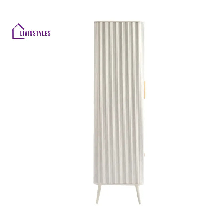 Amador 2 Door Wardrobe with Drawer - Warm White Wardrobe