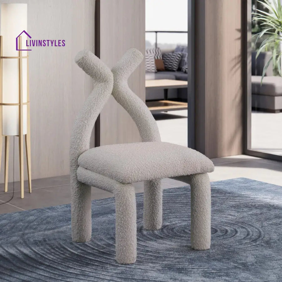 Amaira Solid Wood Frame and Fabric Chair | Living Room Chair | Lounge Chair