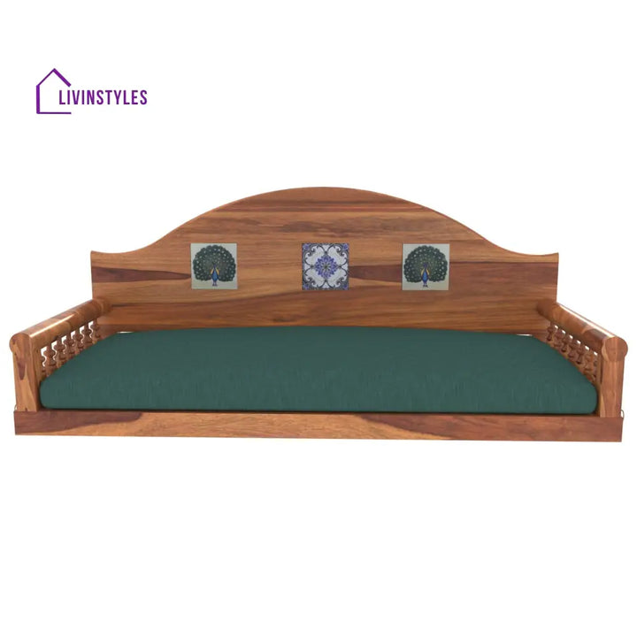 Amaira Traditional Antique Tiled Handmade Wooden Swing for Home Swing
