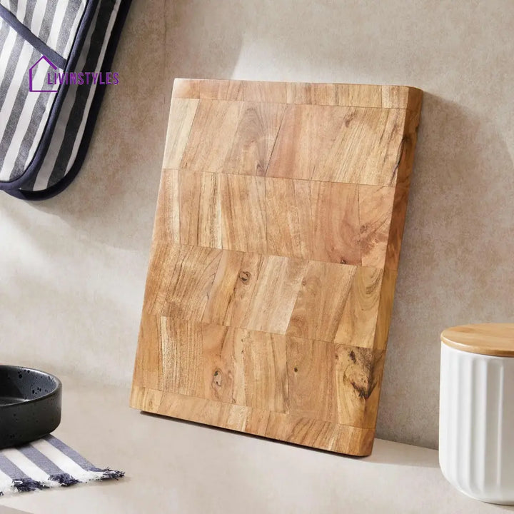 Amalia Acacia Block Chopping Board - Natural Chopping Board